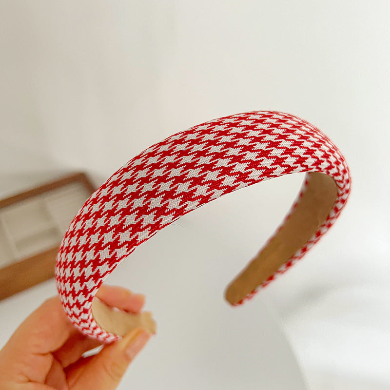 Wholesale Autumn and Winter Christmas Red Sponge Wide-brimmed Headband