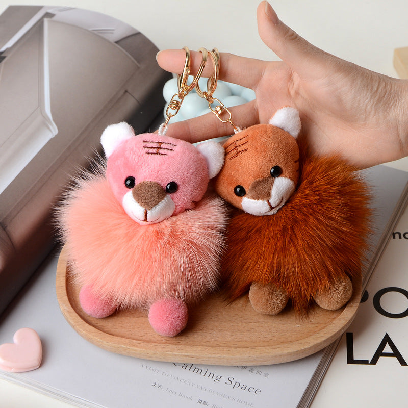 Wholesale Little Tiger Fur Keychains