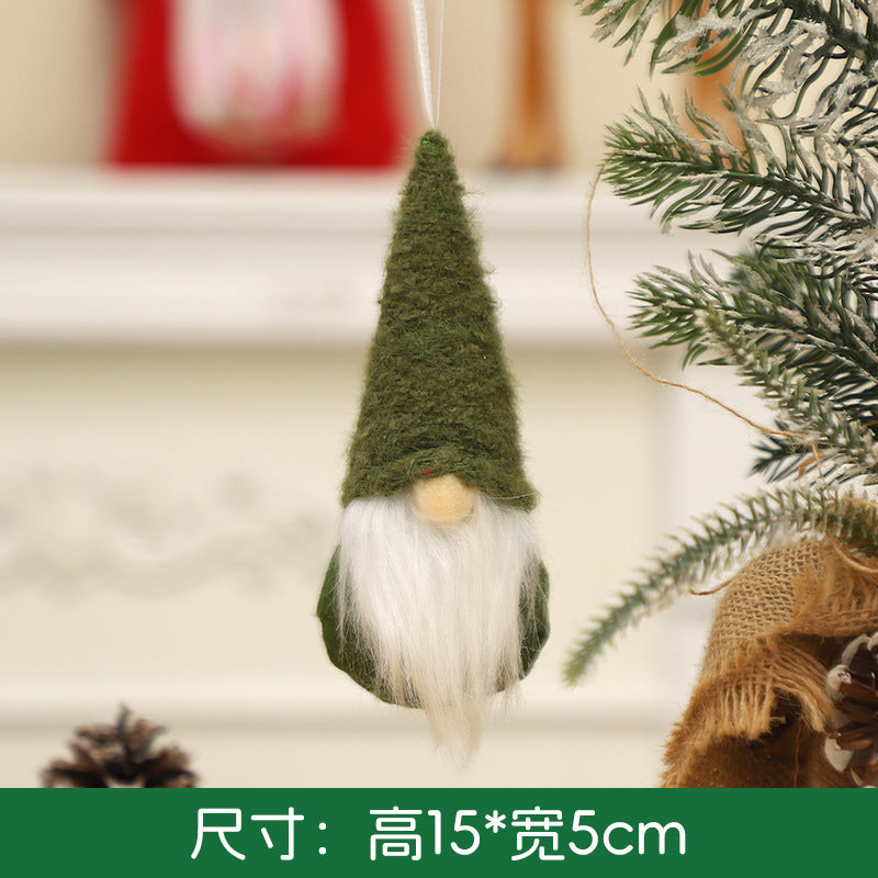 Wholesale Christmas Decoration Creative Knitted Small Doll Decoration