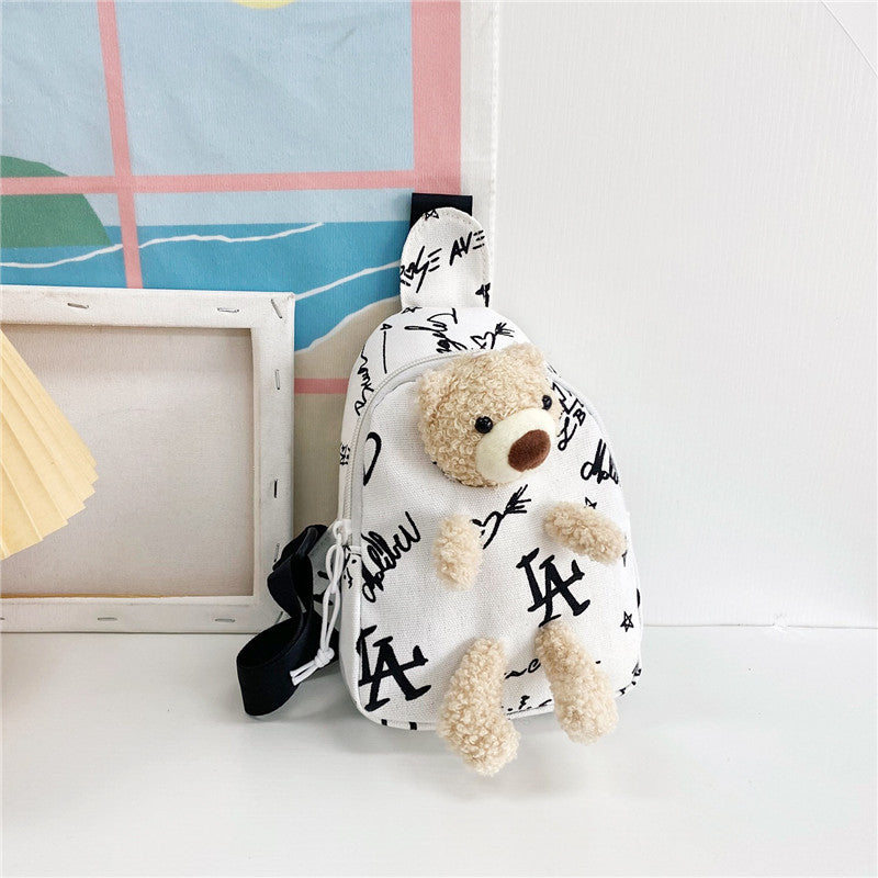 Wholesale Cow Crossbody Bag Chest Bag Canvas Kids Bag