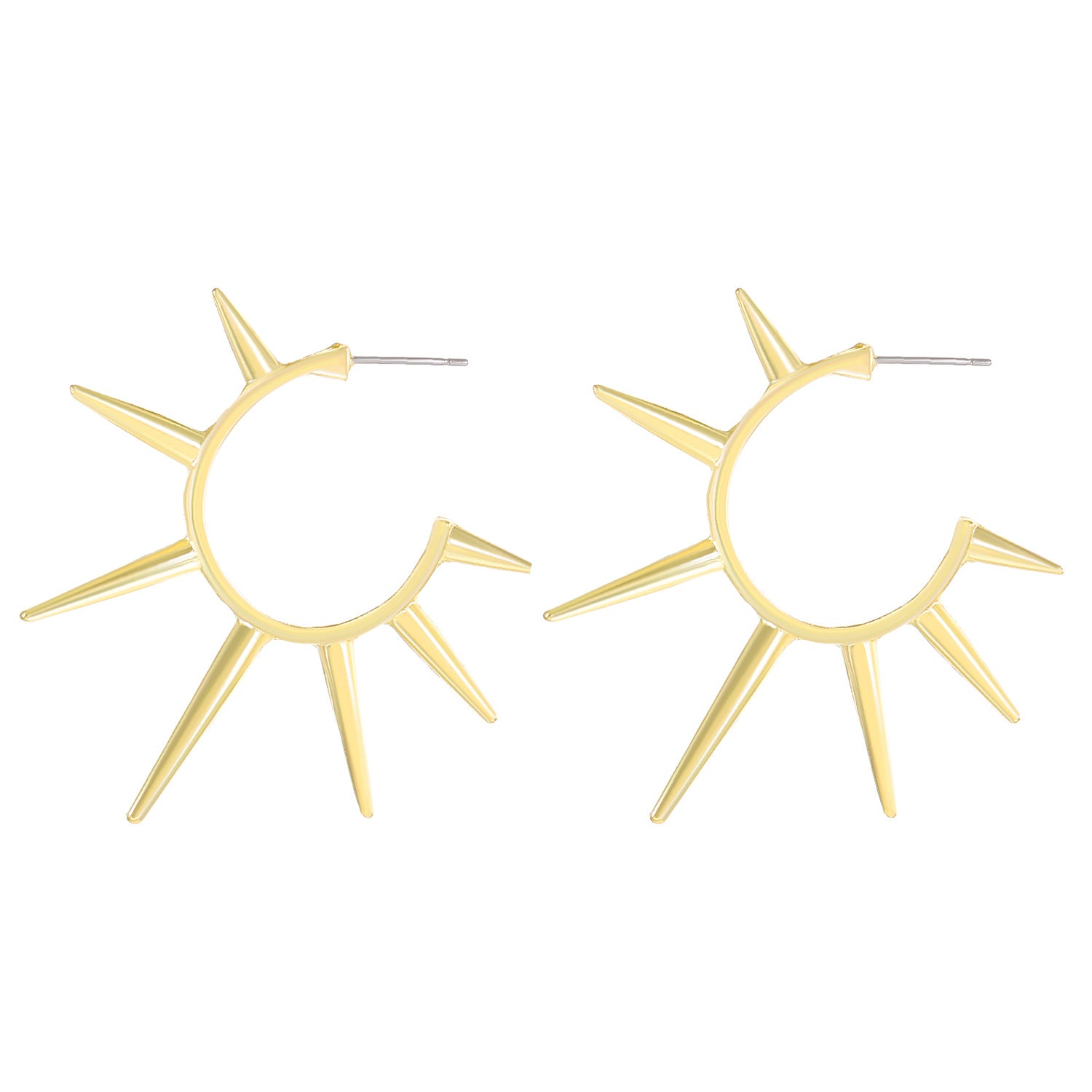 Wholesale Gothic Rivet Alloy Earrings