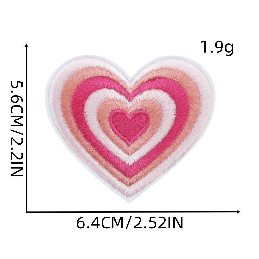 Wholesale Cartoon Pink Bow Embroider Cloth Patch