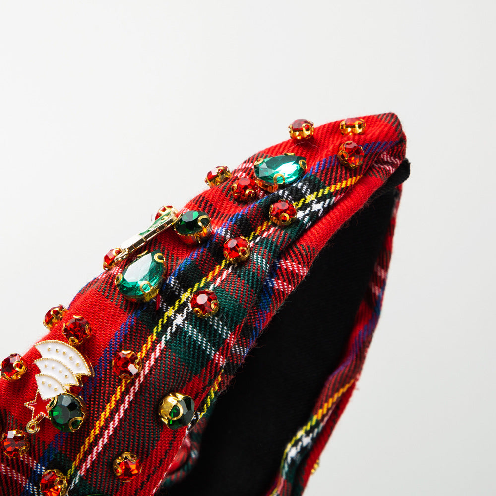 Wholesale Christmas Fabric Knots and Hoops Female