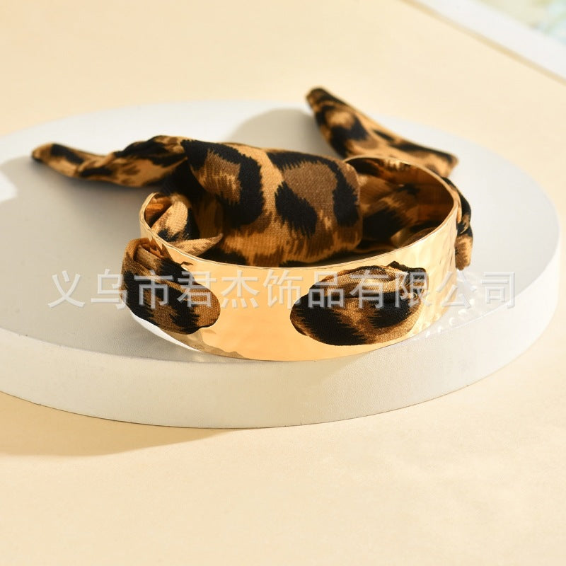 Wholesale ality Leopard f Bracelet Golden Convex Bracelet