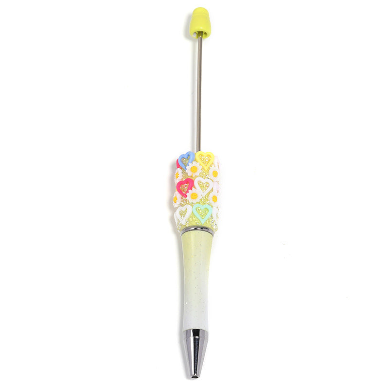 Wholesale 10pcs Flower Starry Sky Sugar Pen  Beadable Pens