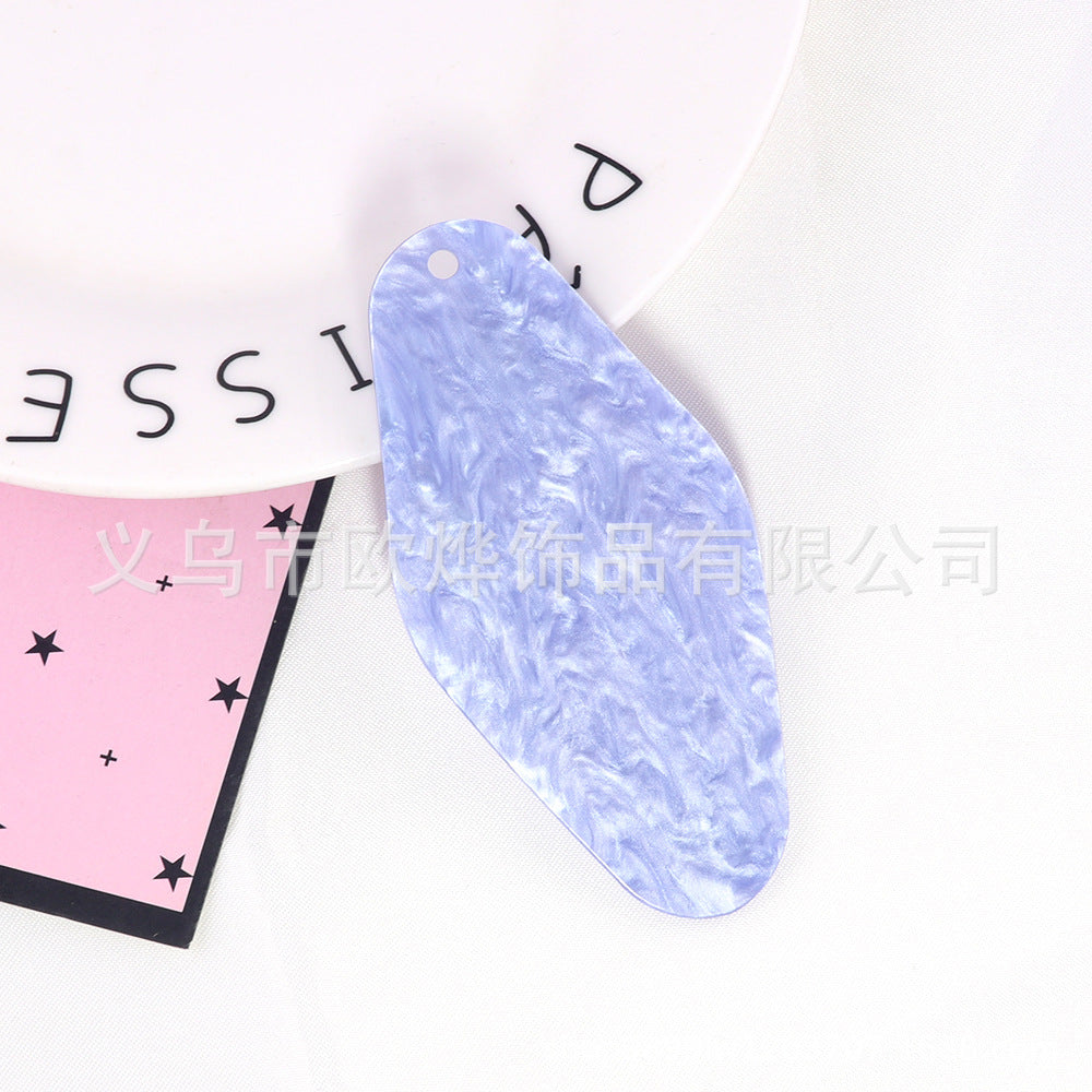 Wholesale 10pcs Blank DIY Acrylic Tag Luggage Pendant Motel Keychains