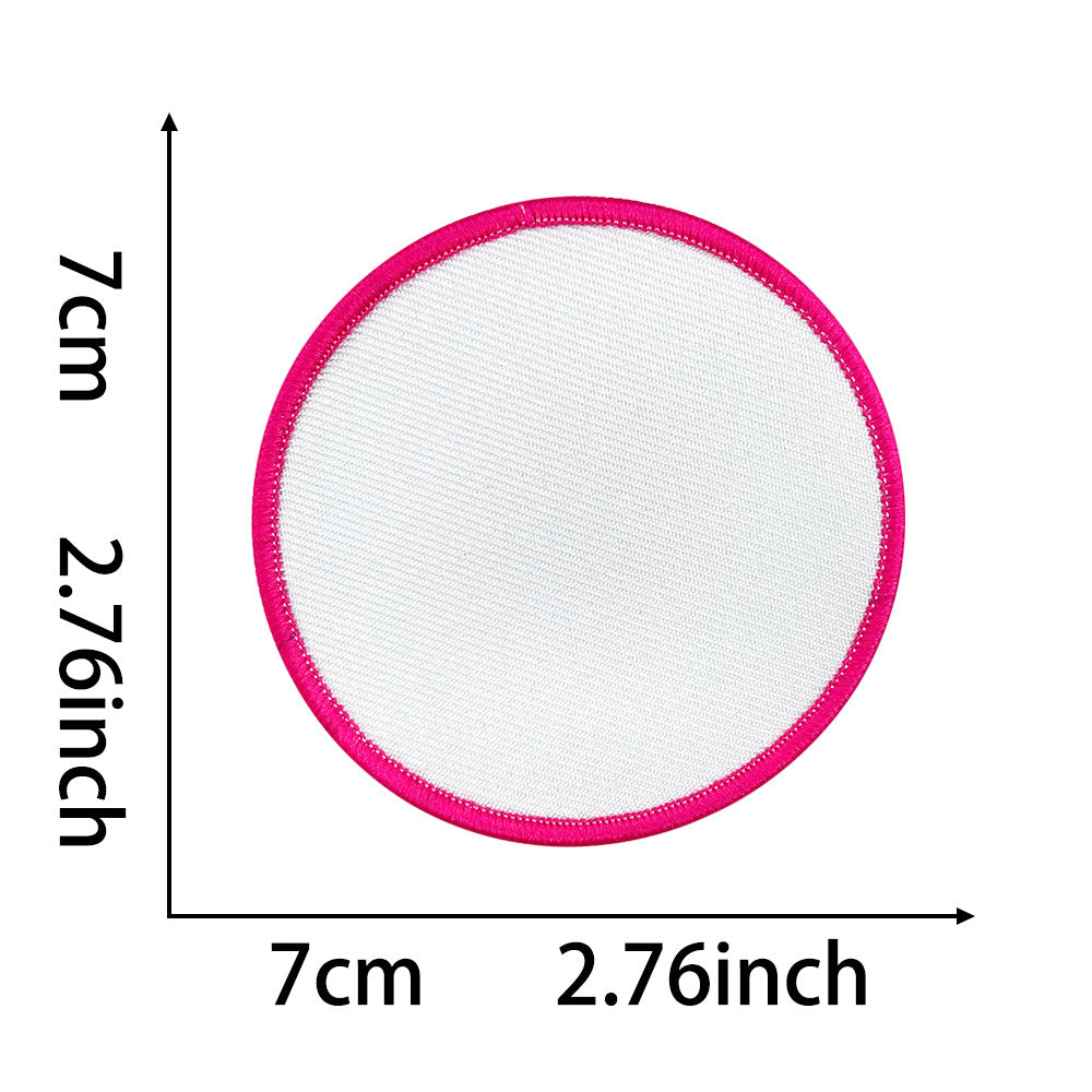 Wholesale Fashion Iron On Embroidered Patches DIY Blank Square Circle Set Chic Coat Decoration 10 Piece Fashion Accessory