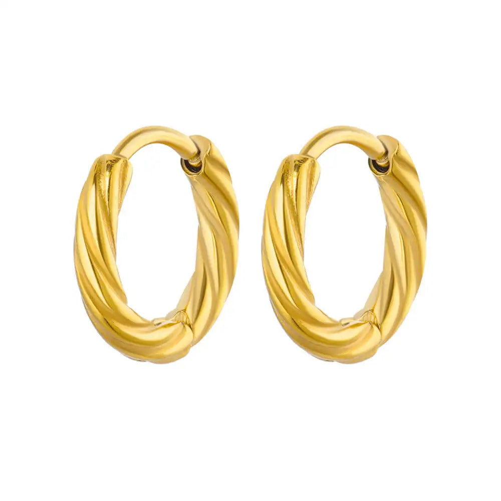 Wholesale Gold Geometric Solid Square Atmospheric Earrings