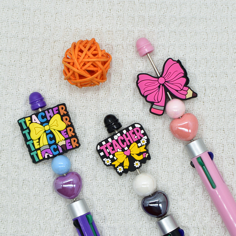 Wholesale Random 100pcs Student School Teacher' s Day Beads Focal Beads