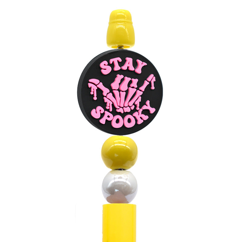 Wholesale 100pcs Creative DIY Halloween Skull Soft Beads