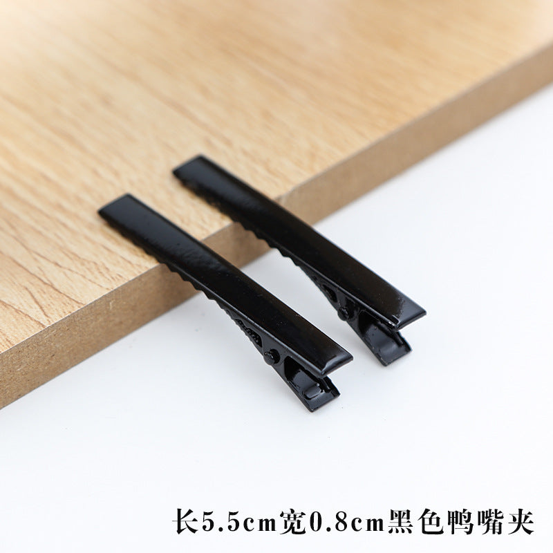 Wholesale 30pcs/pack Handmade Cream Glue DIY Word Clip Hairpin Material Package Accessories