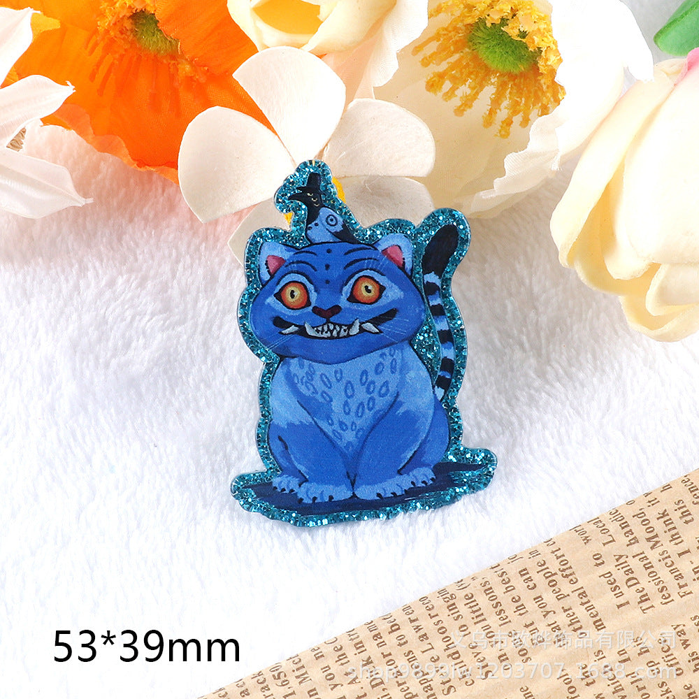 Wholesale 10pcs/pack Cartoon Character Cute Jewelry Pendant Acrylic Pin OLY Exclusive
