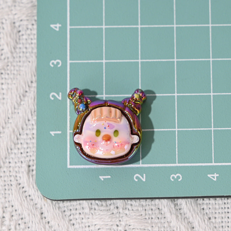 Wholesale 10pcs/pack  Cartoon cute doll head scattered beads  Acrylic Beads