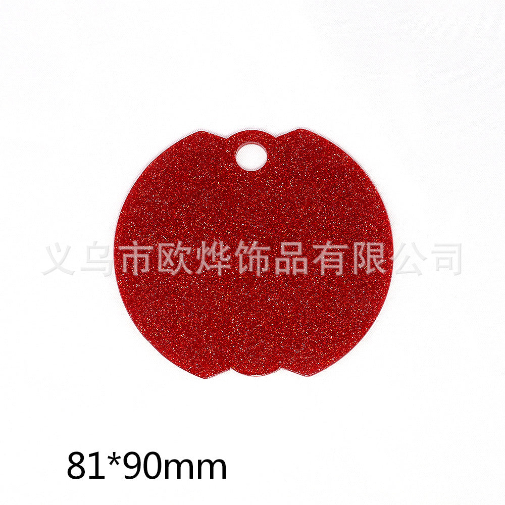 Wholesale 10pcs Hot Cup Lid Pendant DIY Acrylic Glitter Patch