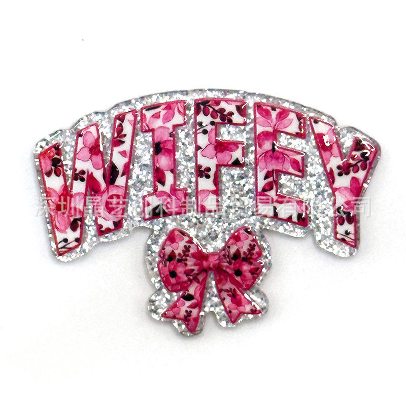 Wholesale 10 pcs/pack sequin acrylic mother series DIY accessorie