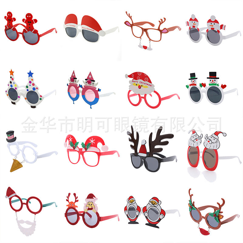 Wholesale ABS Decorative Christmas Glasses