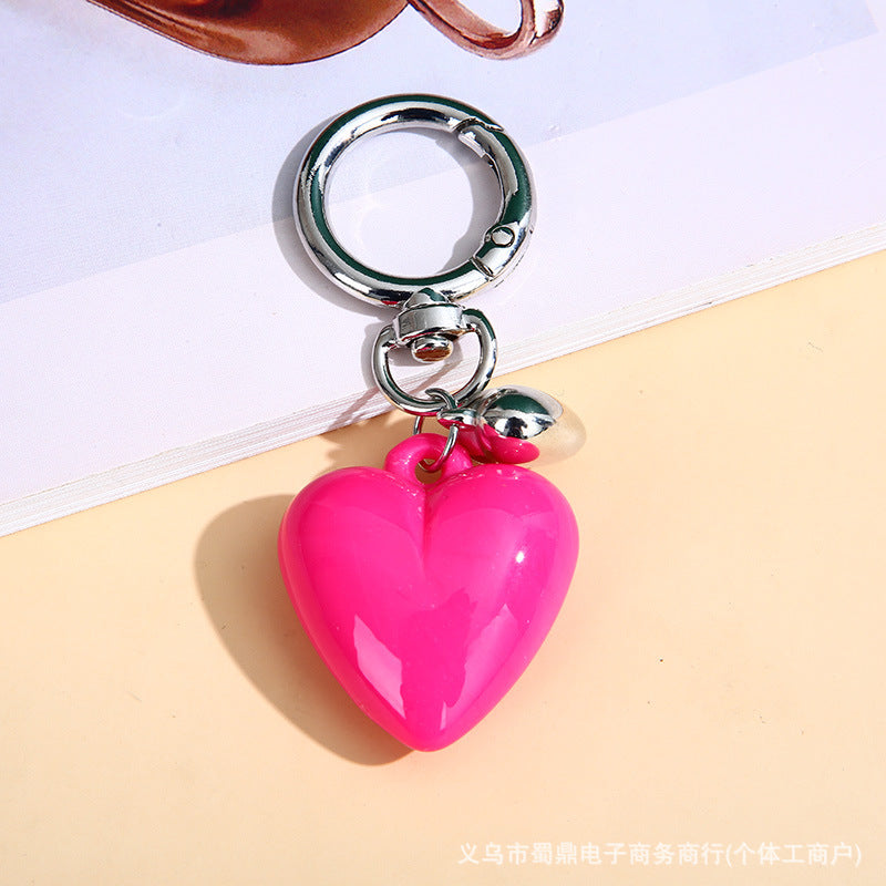 Wholesale Candy-Colored Heart KeychainMobile Phone Chain