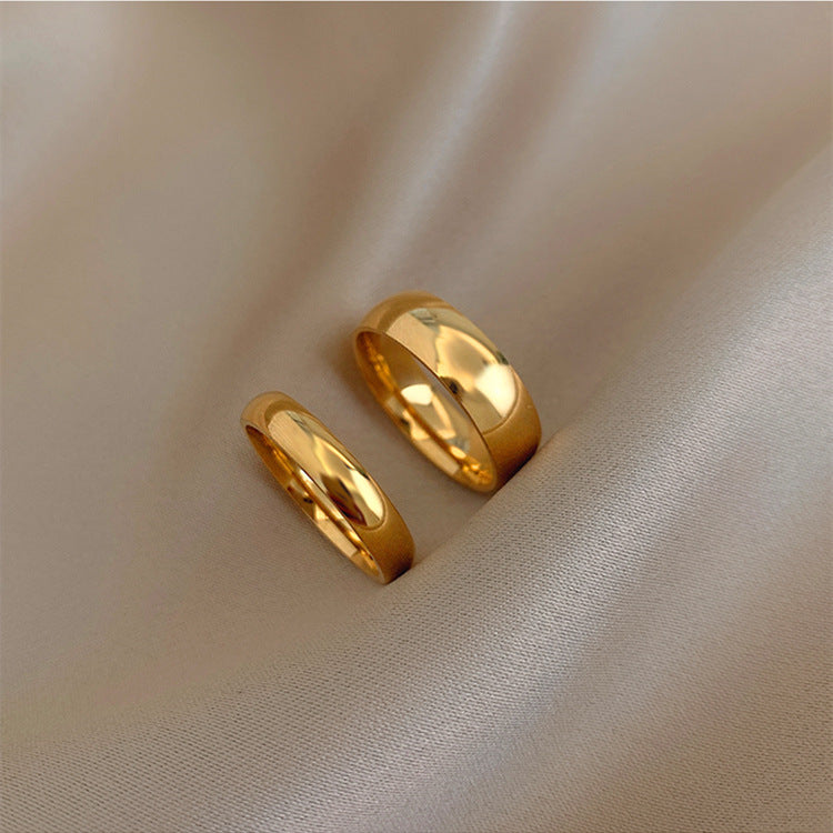 Wholesale 18K Gold Plated Stainless Steel Stacking Rings