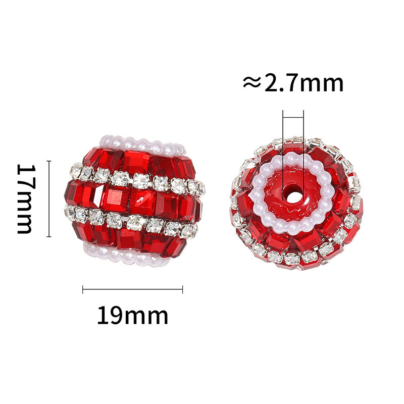 Wholesale 10pcs/pack colorful square diamonds DIY colored diamond ball accessories