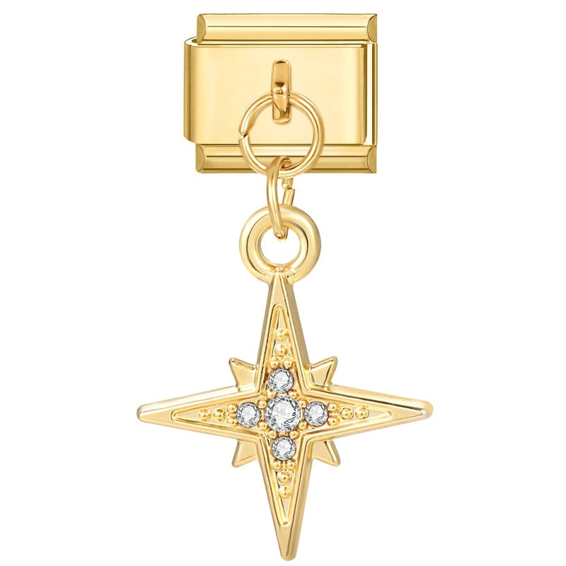 Wholesale Personalized Handmade Creative All-match Gold Fashion Retro Module Bracelet Bracelet Charms