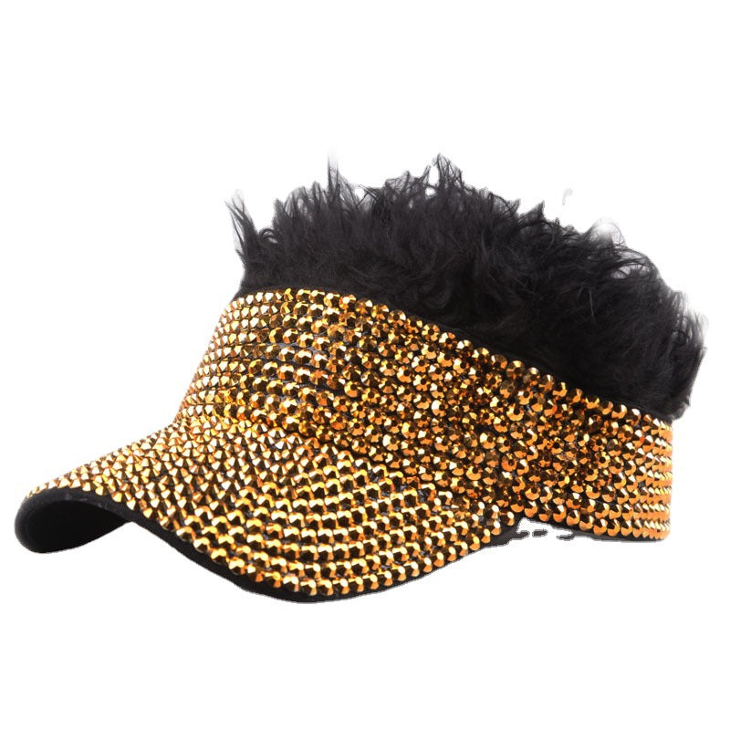 Wholesale Diamond Studded Wigs with An Empty Top Baseball Cap