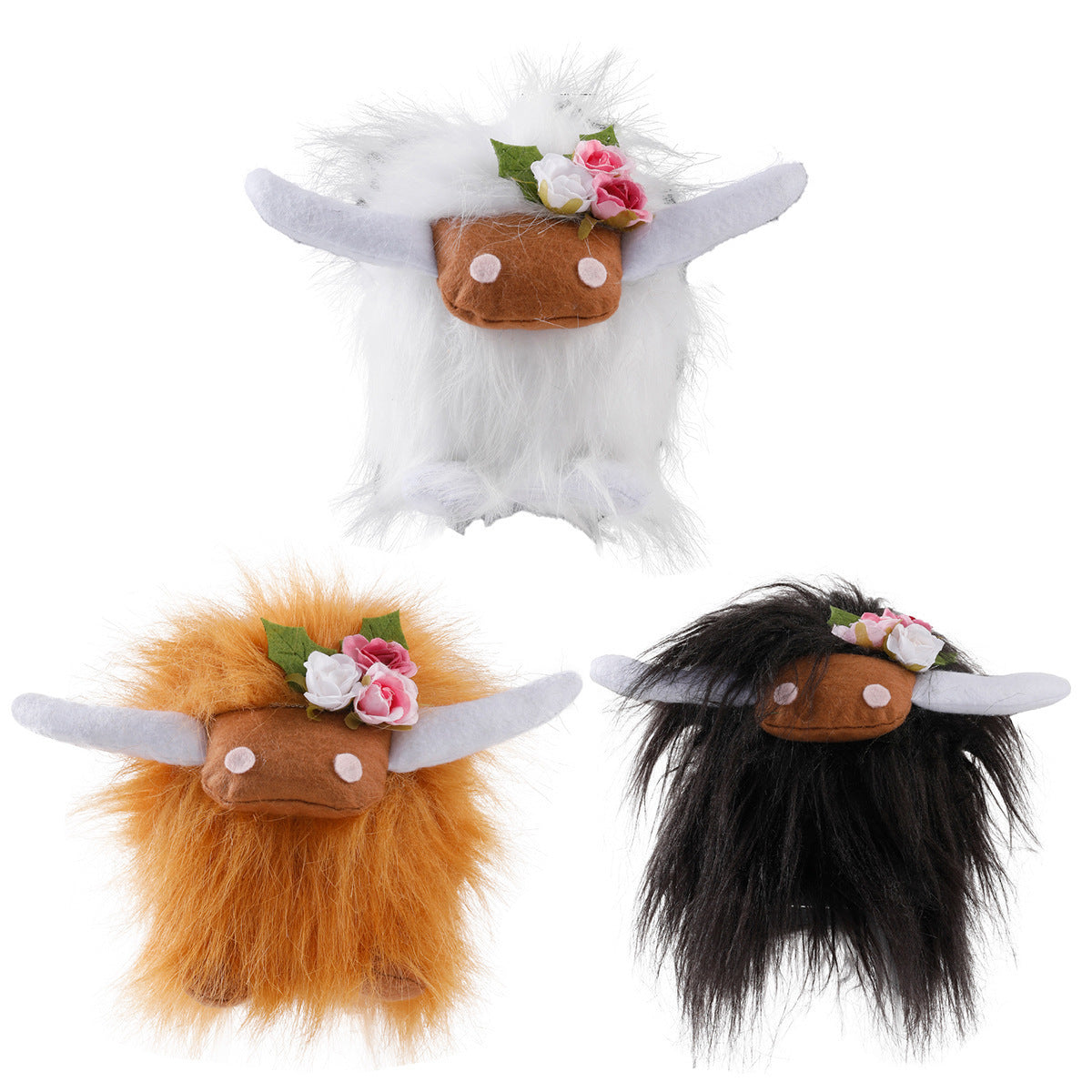 Wholesale Scottish Highlands Cowhide Cloth Doll Decoration