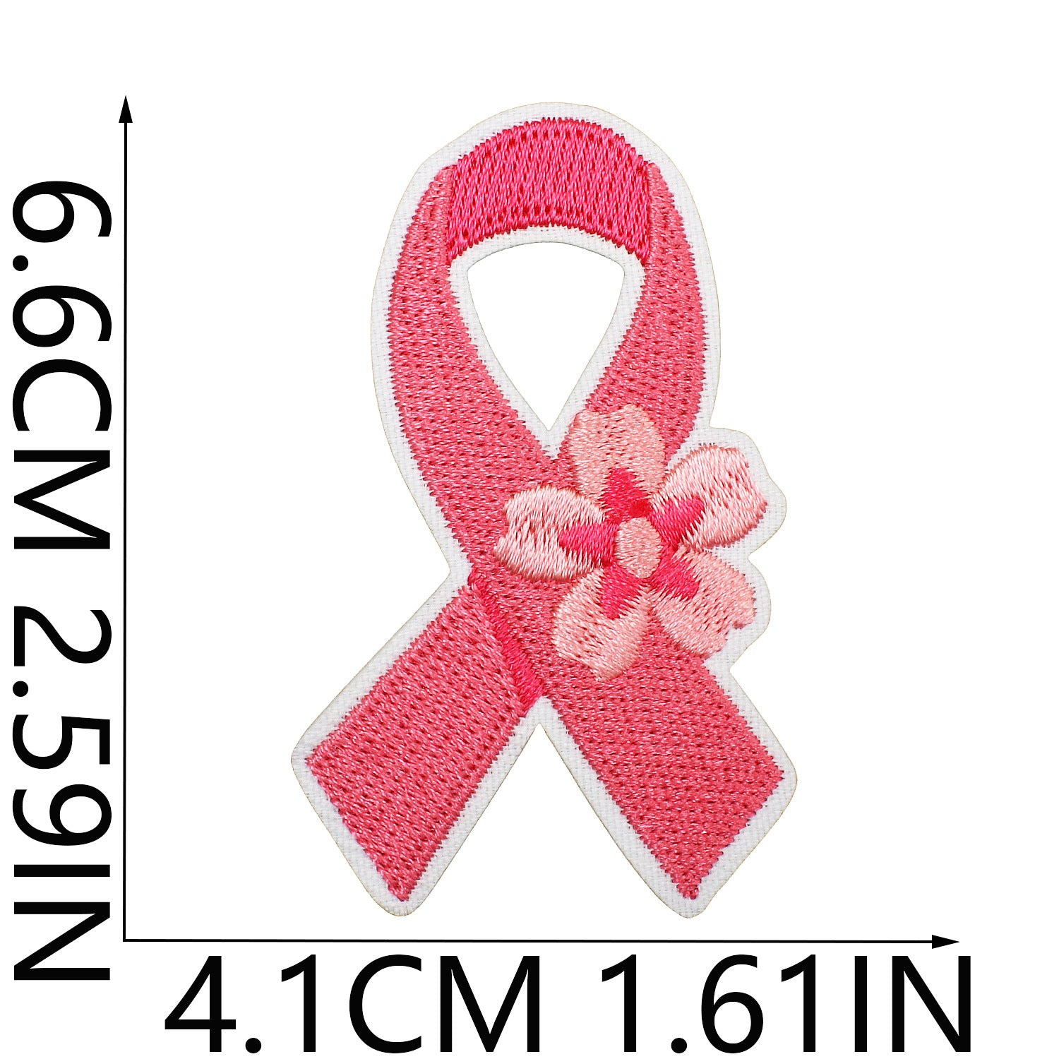 Wholesale Health Day Care for Women Pink Embroidery DIY Patches