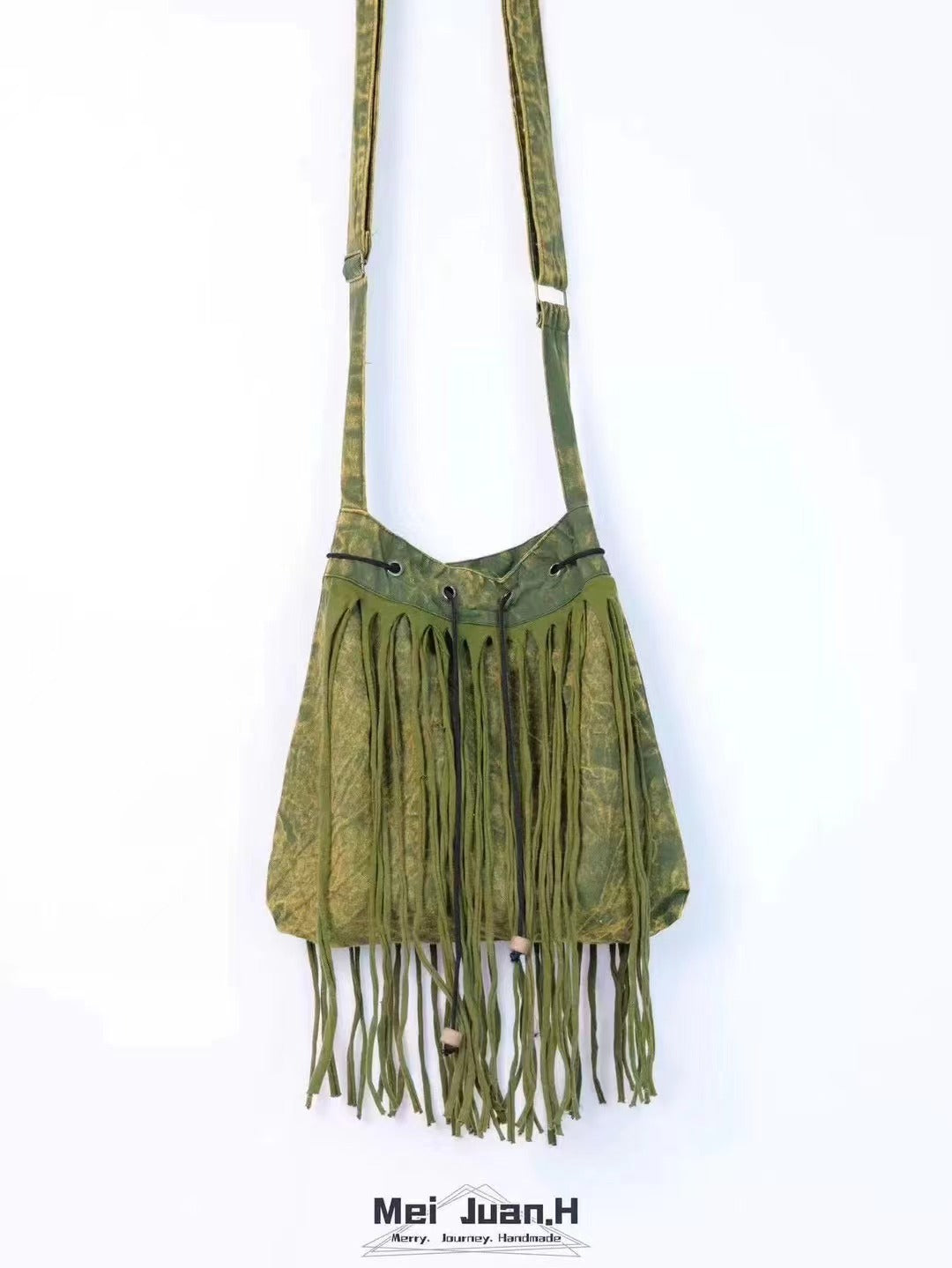 Wholesale Hippie Wasteland Style Bohemian Ethnic Style Niche Tassel Crossbody Shoulder Bag