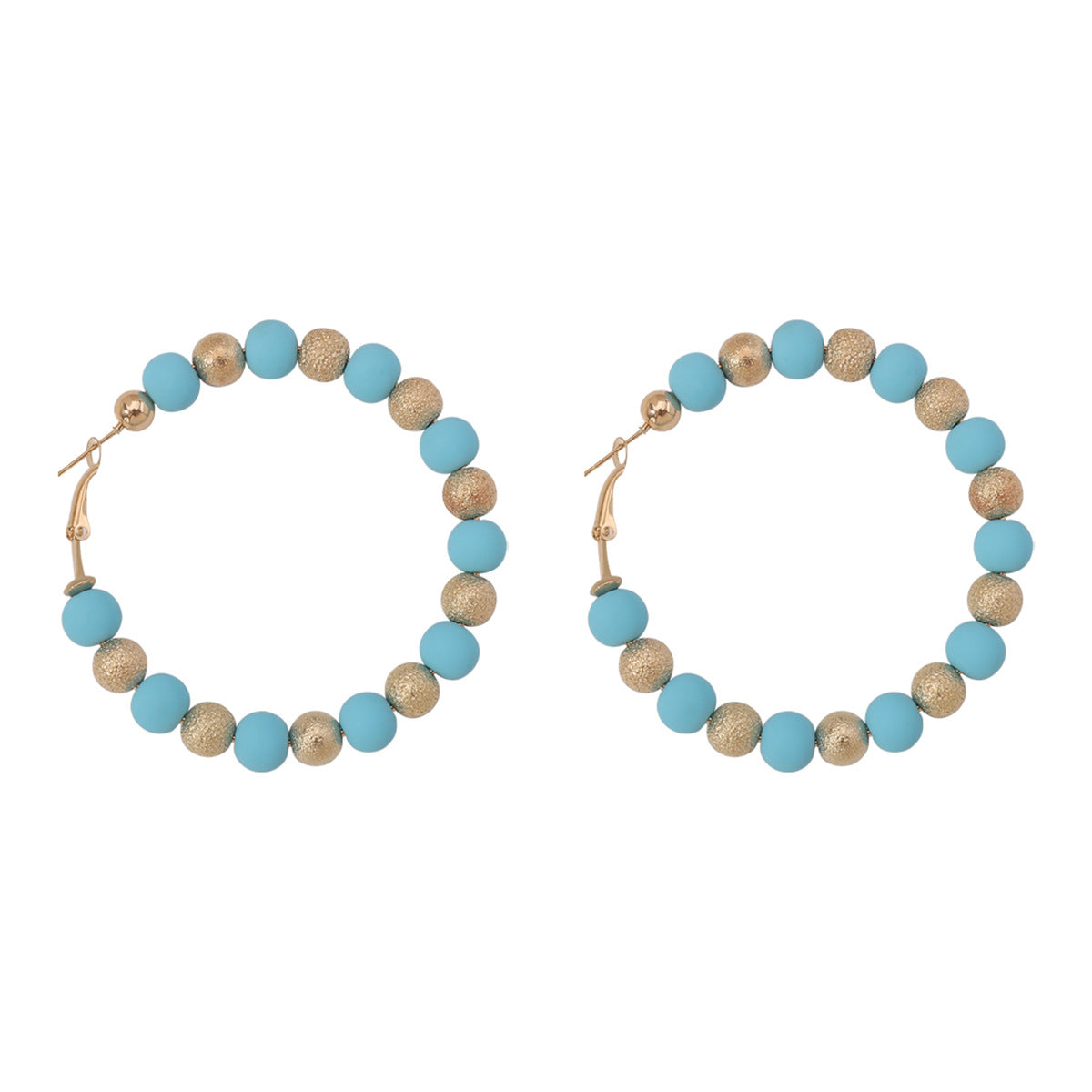 Wholesale fashion color soft ceramic beads earrings carnival summer sweet candy color CCB ear ring