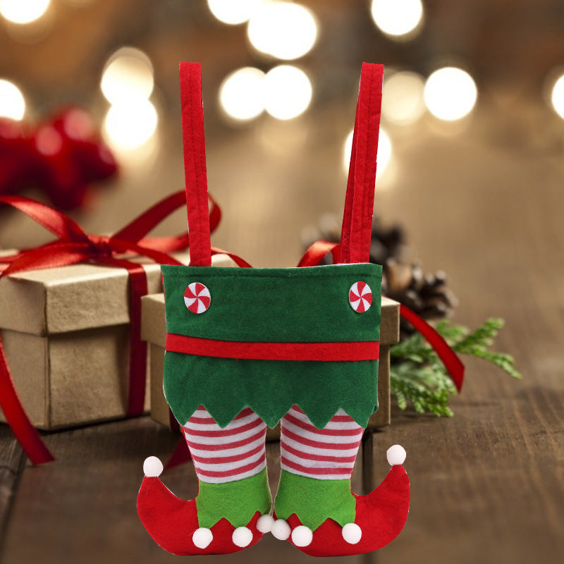 Wholesale Christmas Fabric Elf Bags, Candy Bags, Christmas Gifts and Gift Bags