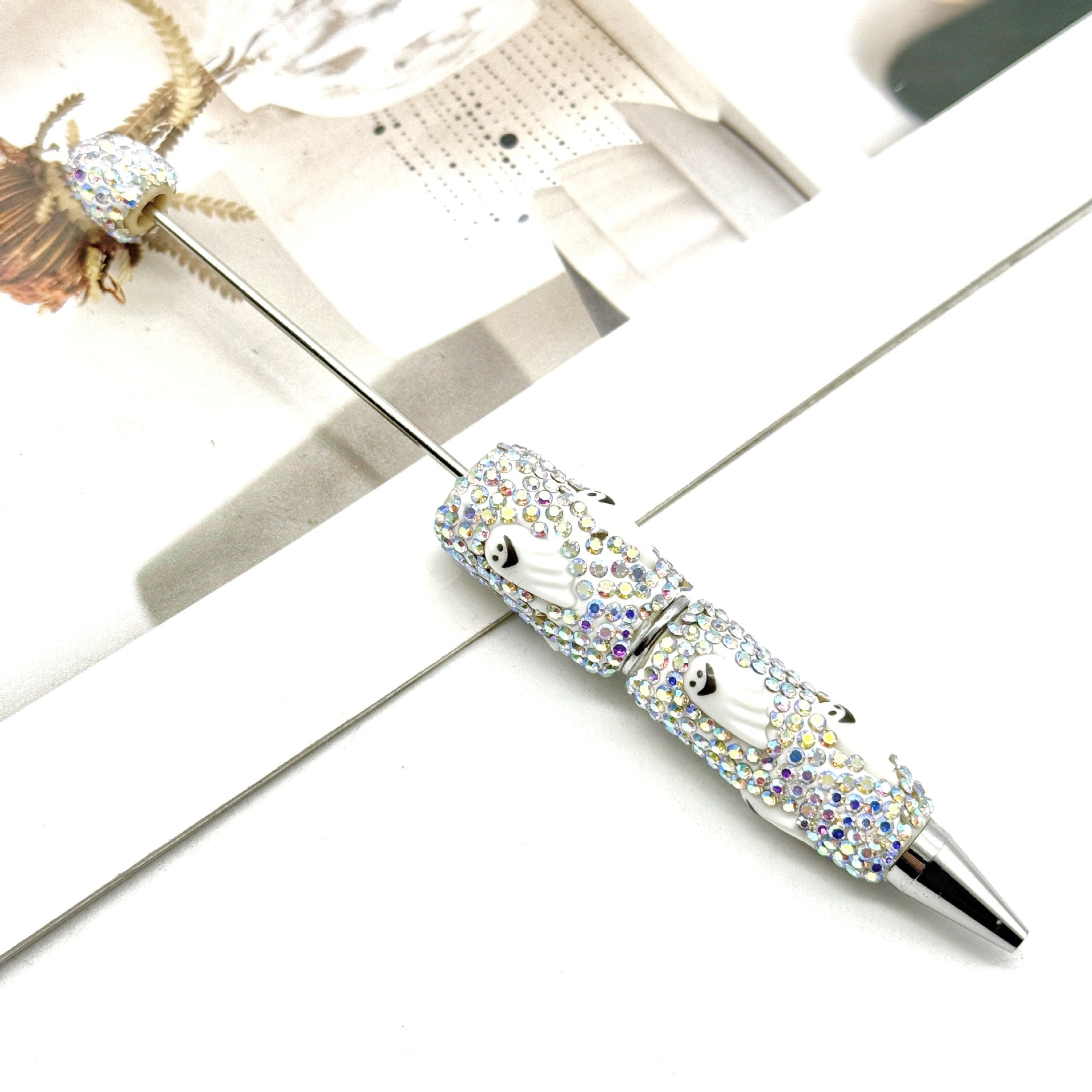 Wholesale DIY Full Diamond Beadable Pen Skull Pumpkin Ghost Dark