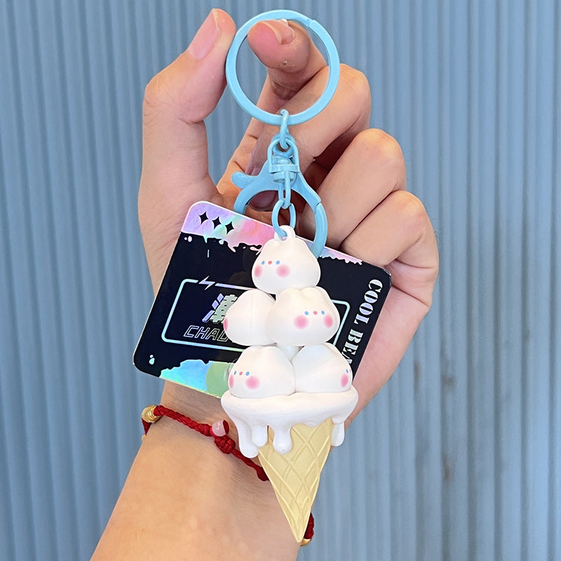 Wholesale Jenga Silicone Cartoon Cute  Creative Keychain