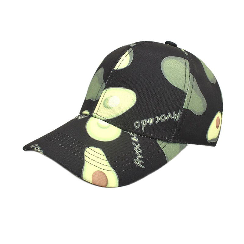 Capilla de béisbol con estampado de aguacate de algodón al por mayor