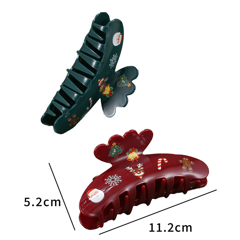 Wholesale Children's Christmas Series Printed Acrylic Hair Clips