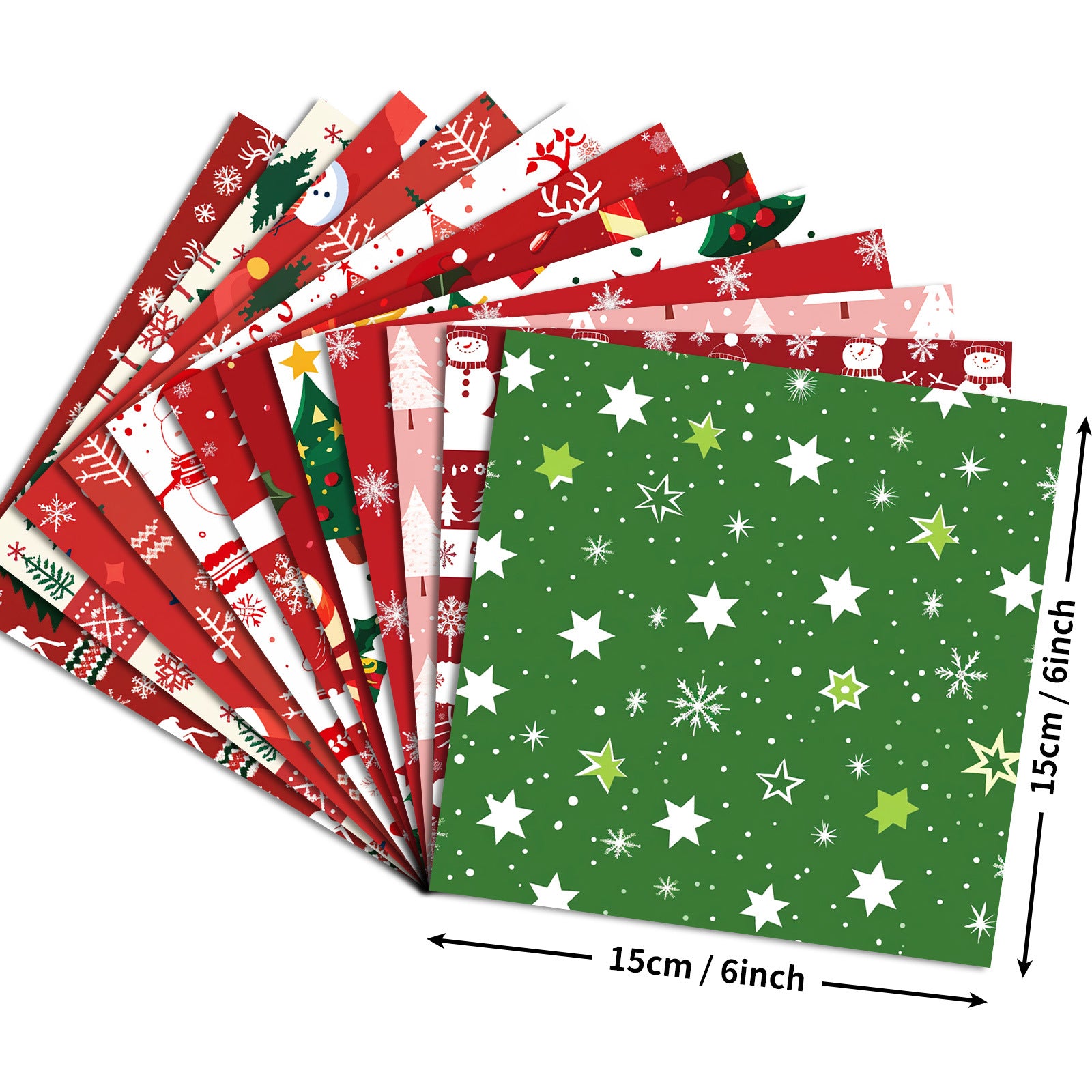Wholesale 12 pcs/ pack Christmas decorative paper DIY paper cutting material package