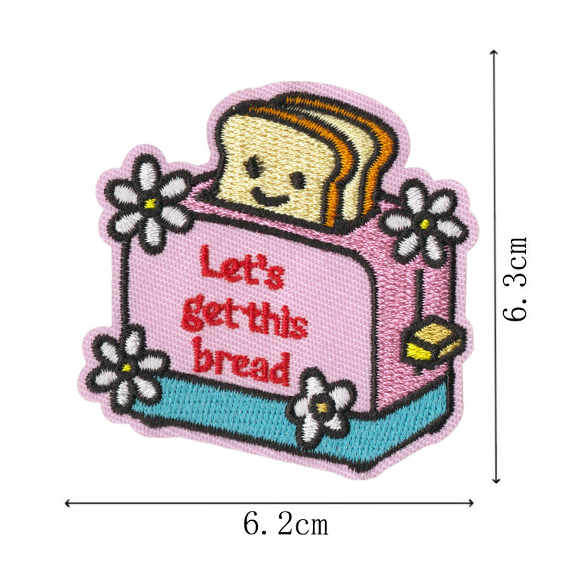 Wholesale Funny duck and cat embroidery DIY Patches