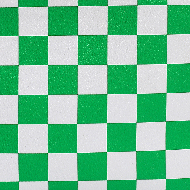 Wholesale Checkerboard PU Makeup Bag Checkerboard Storage Bag Checkerboard Pen Bag Bag