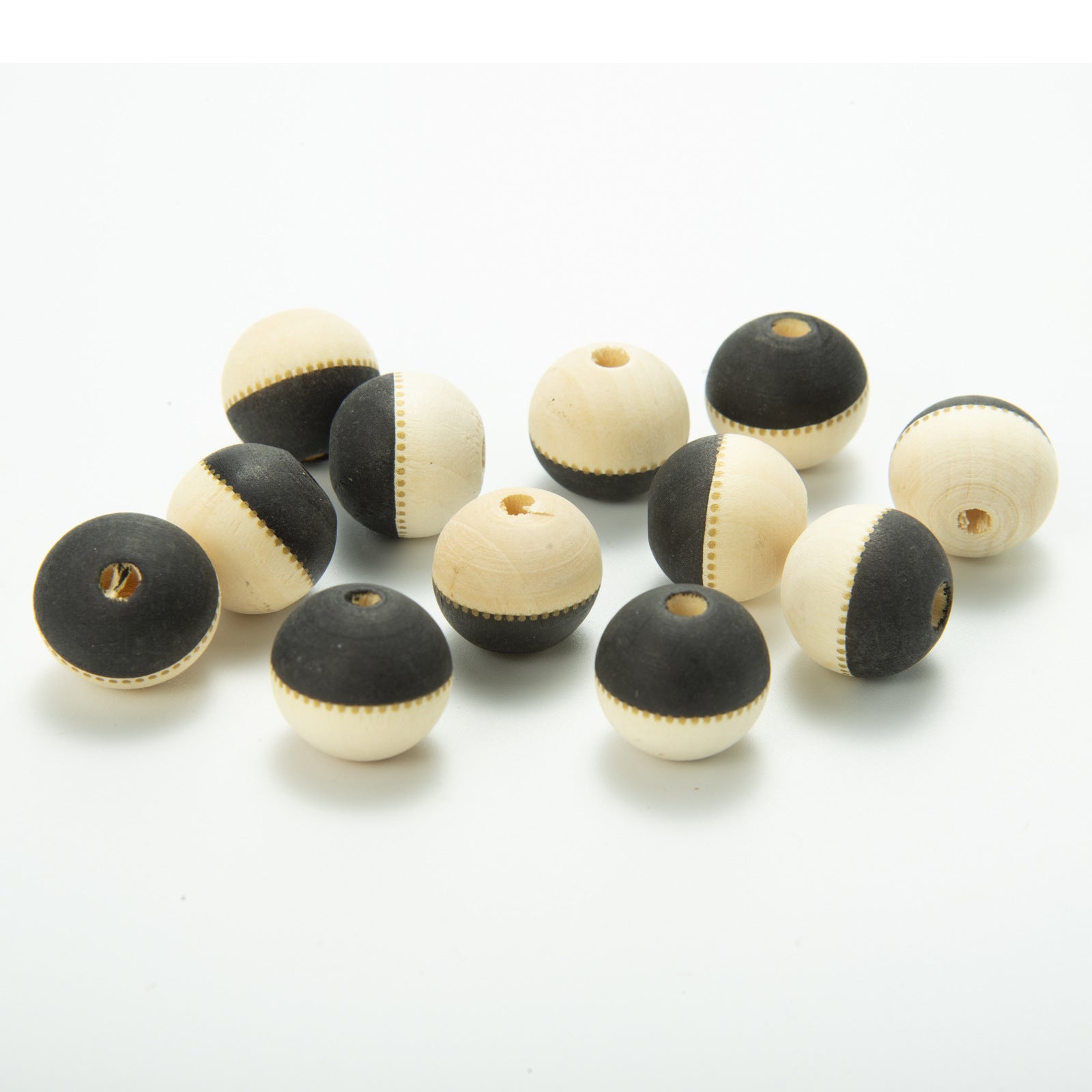 Wholesale of 10PCS/PACK Independence Day Colored Wooden Beads