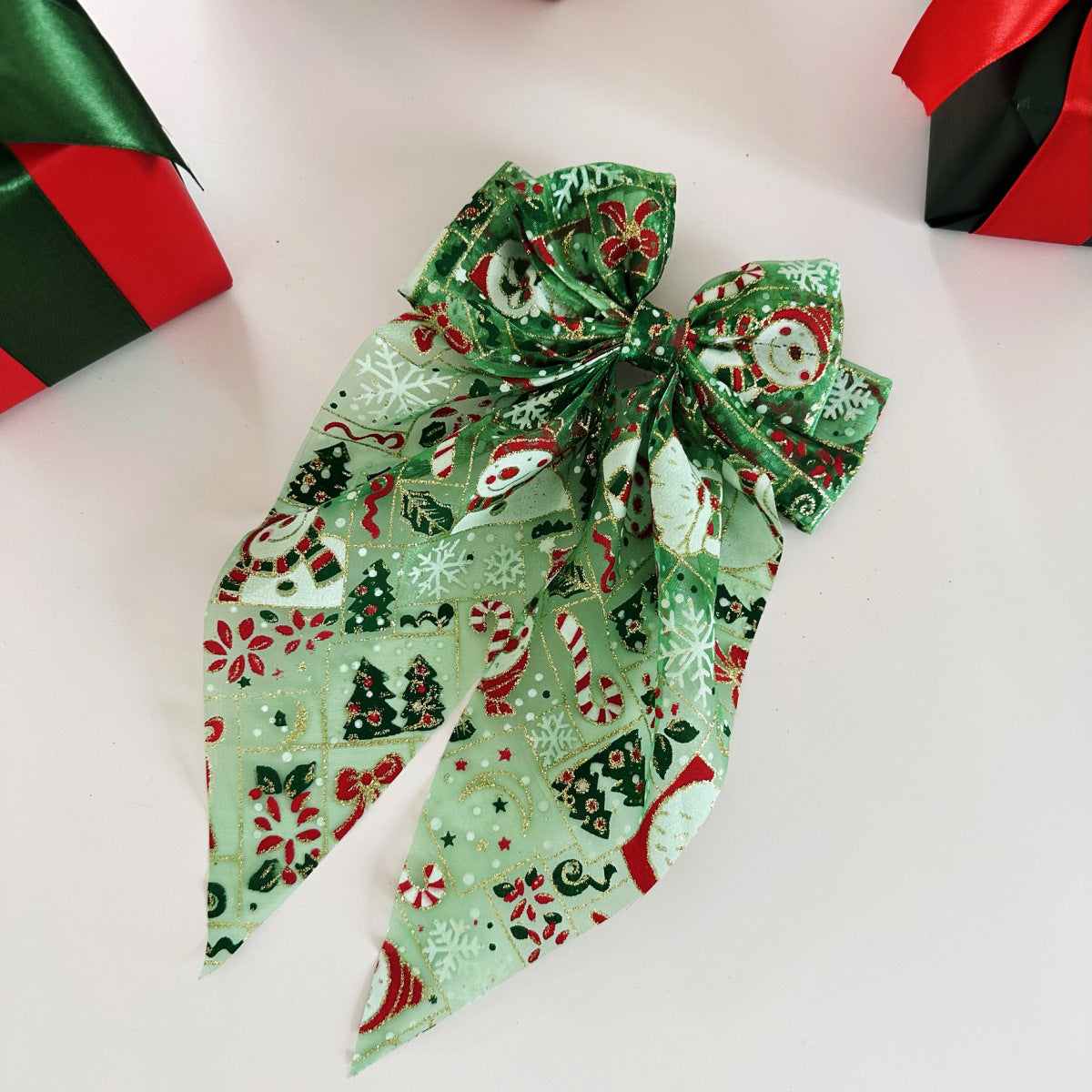 Wholesale Christmas hair accessories spring clip snowman hair clip holiday gift headdress