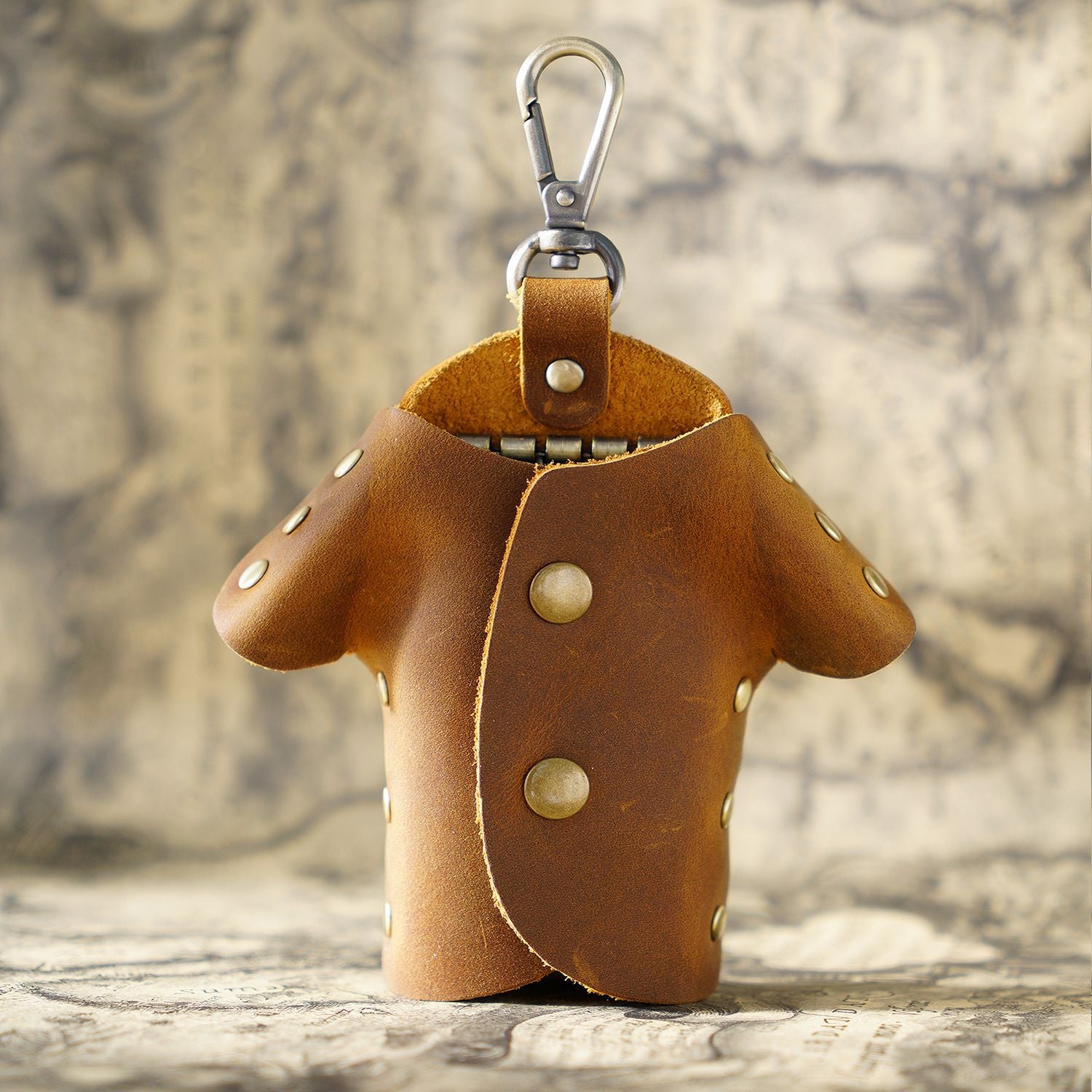 Wholesale Creative Leather Simple Waist Hanging Leather Keychain