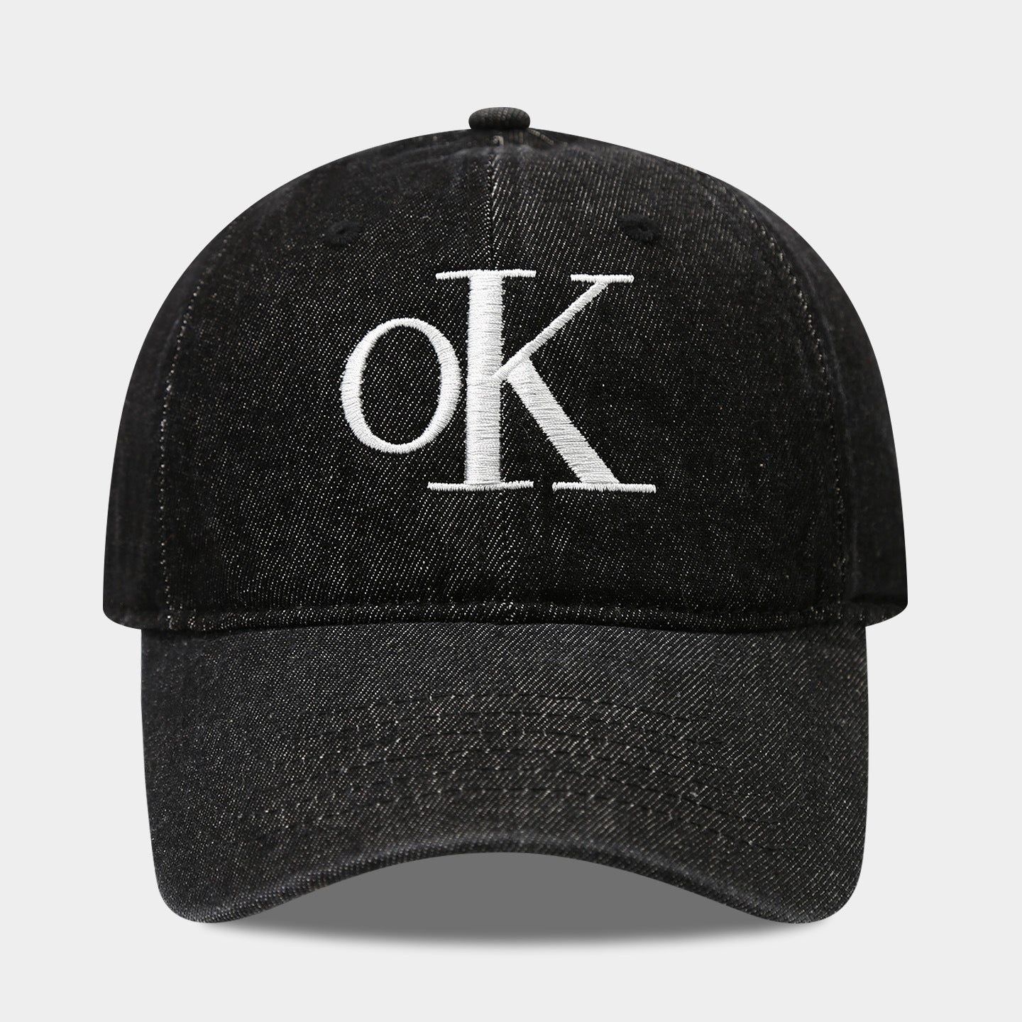 New Classic Ok Letter Hat Embroidered Adjustable Baseball Cap