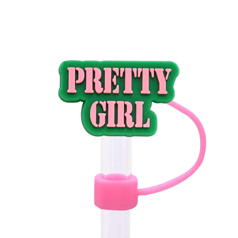 Wholesale Random 100pcs 10MM pink dust plug straw h accessories