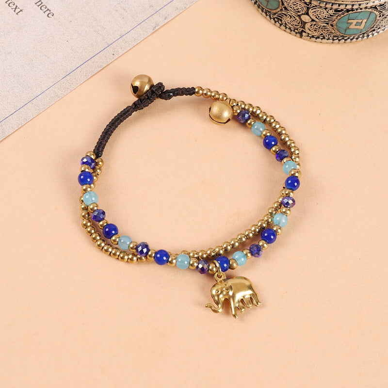 Wholesale Hand-woven Ethnic Elephant Bracelet