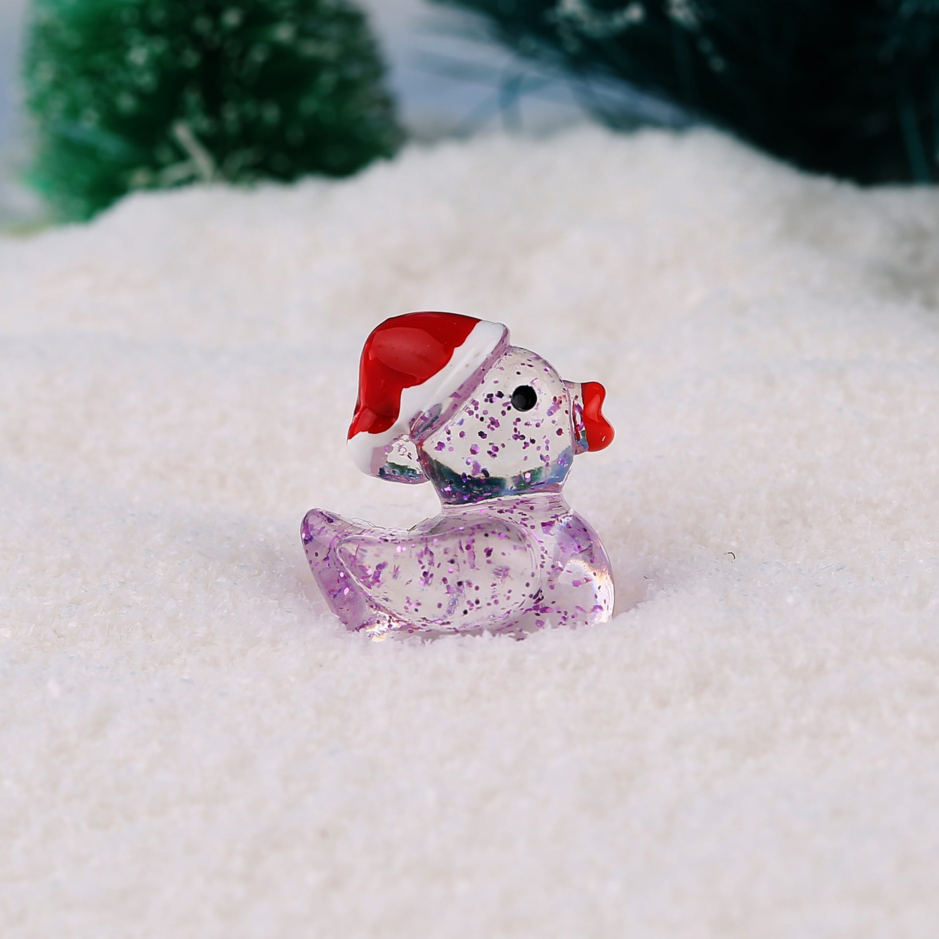 Wholesale DIY Miniature Landscape Decoration Glowing Christmas Duck Doll Accessories