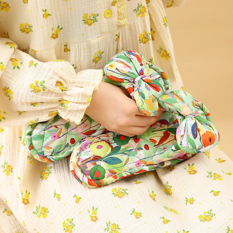 Wholesale ins soft sole women's non-slip indoor cotton slippers