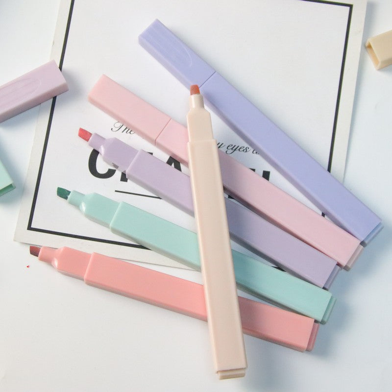 Wholesale Color Pole Fluorescent Plastic Ledger Stroke Key Marker Pen