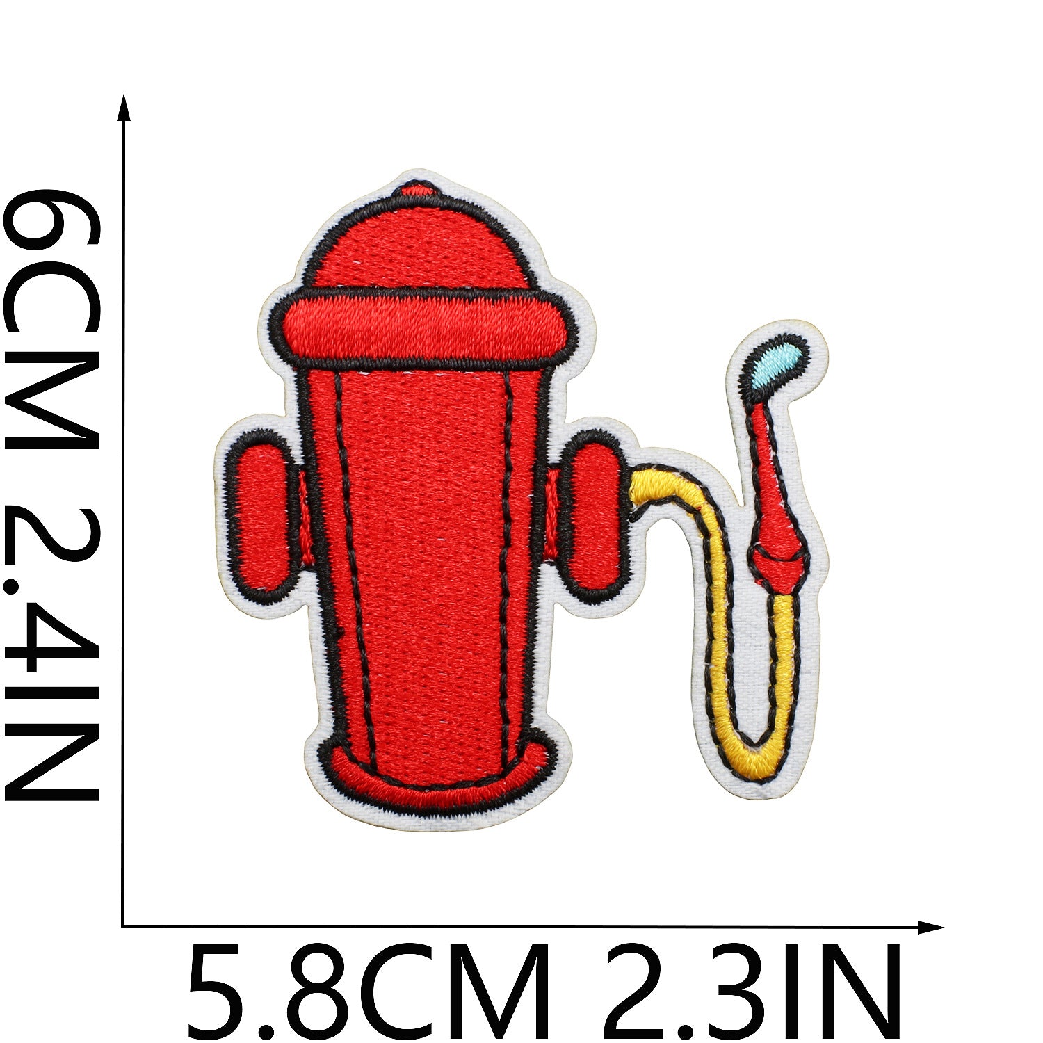 Wholesale Fire Safety Embroidered Patch Cute Fire Truck Firefighter Badge For Clothing Fashion Accessory DIY Craft Supply Boutique Gift