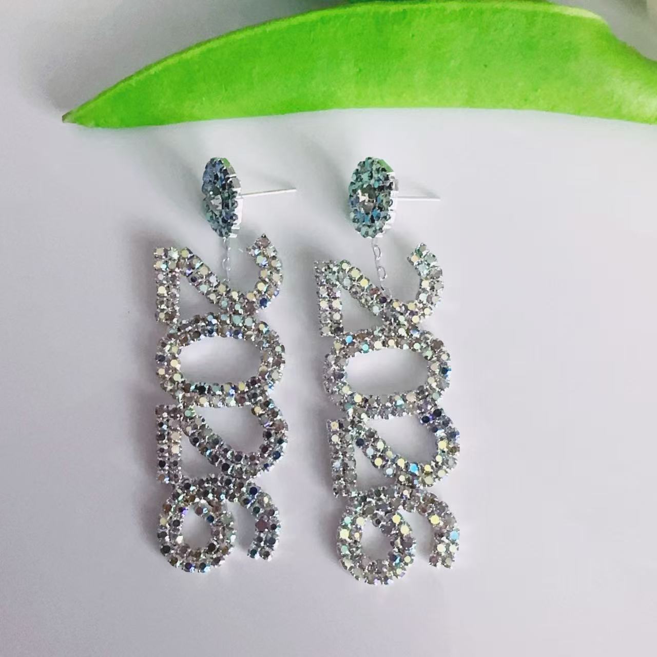 Wholesale 2026 digital Blingbling Earrings