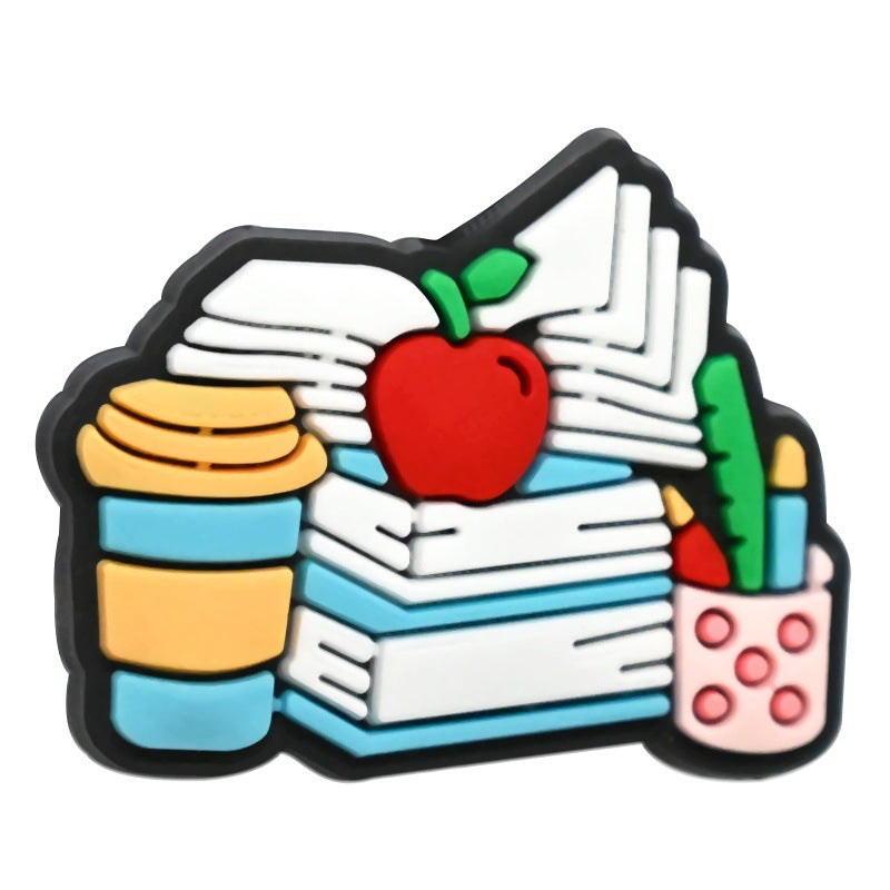 Wholesale Random 100pcs/pack  Back-to-School Series Student Stationery  Focal Beads