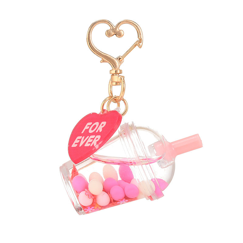 Wholesale Acrylic Milk Tea Cup Keychain